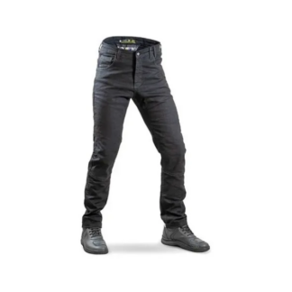 Pantalon Jean Moto Con Protecciones Negro Solco