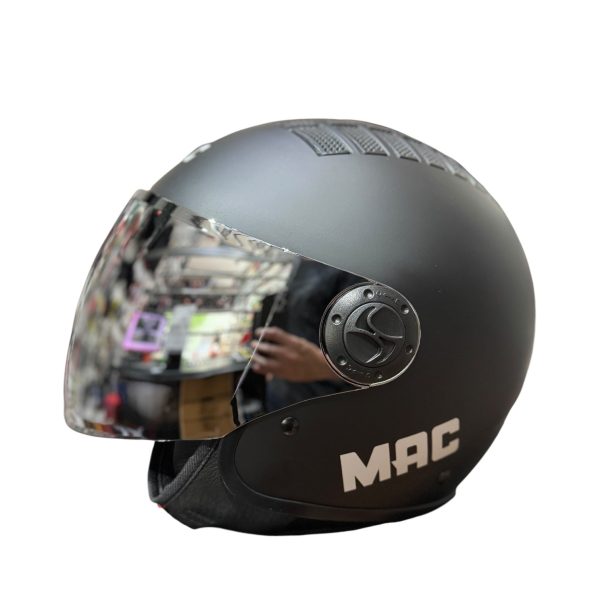 Casco Moto Abierto Mac Espejado