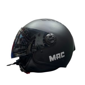 Casco Moto Abierto Mac Visor Negro
